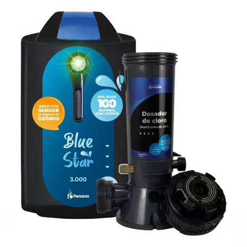 Gerador de Ozônio Panozon Blue Star 1000 com Dosador de Cloro
