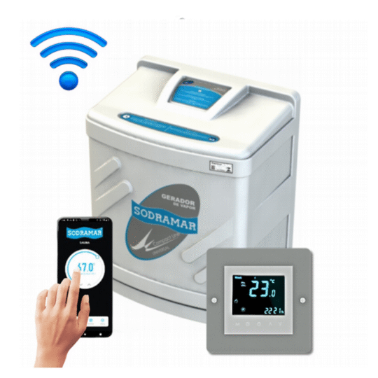 Gerador De Vapor Universal 6kw Para Sauna até 6m Cúbicos