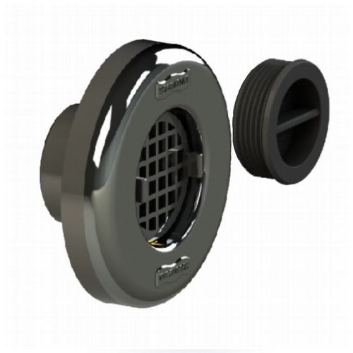 Dispositivo De Aspiração/ Ralo Quebra Ondas Pratic Aço Inox 316 (Tubo de 50mm)