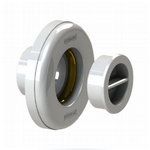 Dispositivo de Aspiração Branco em ABS Pratic de 1.1/2” com rosca latão para piscina de alvenaria (Tubo Ø 50 mm)