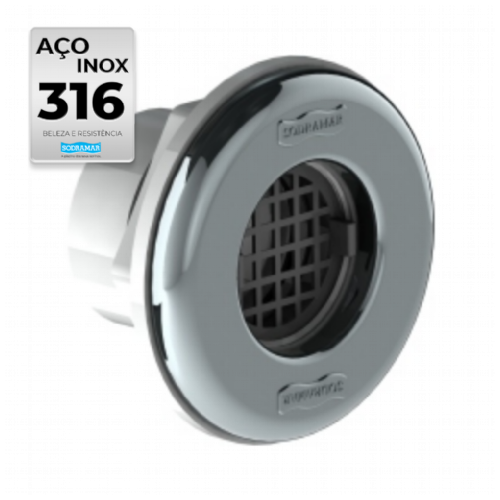 Ralo Quebra-Ondas Standard Prata/Inox 316 Para piscinas de vinil